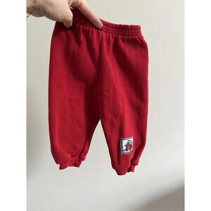 Vintage Carter's Red Dog House Patch Baby Boys Sweatpants